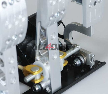 OBP PRO RACE V2 pedálový box s horním uchycením - válečky  v předu