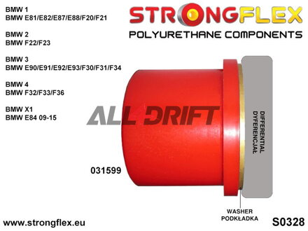 031599B Zadní silentblok uložení zadního diferenciálu BMW
