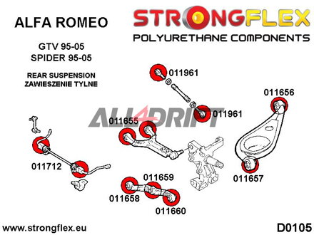 011712A: Silentblok zadního stabilizátoru SPORT - Alfa Romeo GTV (95-05) type 916