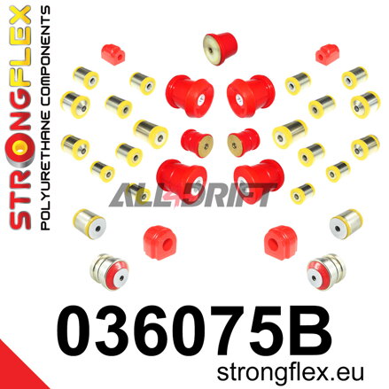 036075B Kompletní sada silentbloků náprav BMW