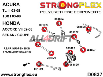 081823A Silentblok nastavení sbíhavosti zadní nápravy SPORT - Acura III (03-08) UA6 / UA7