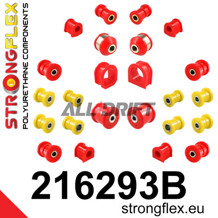 216293B: Kompletní sada silentbloků náprav - Toyota E100 4WD