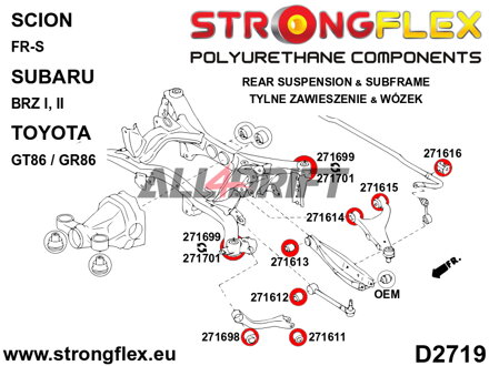 271612A Vnitřní silentblok nastavení sbíhavosti zadní nápravy SPORT - Subaru Tribeca B9 (06-14) WX