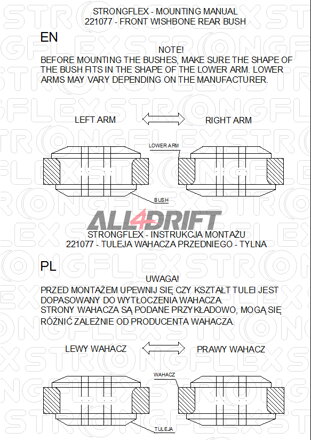 226238B Kompletní sada silentbloků zavěšení - Volkswagen 19E / 1G Country / Syncro / Rallye / 4x4