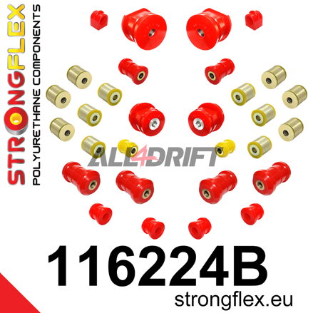 116224B Kompletní sada silentbloků zavěšení Mercedes